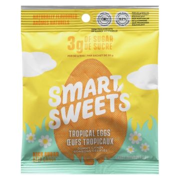 Bonbon gélifié oeuf tropical végétalien