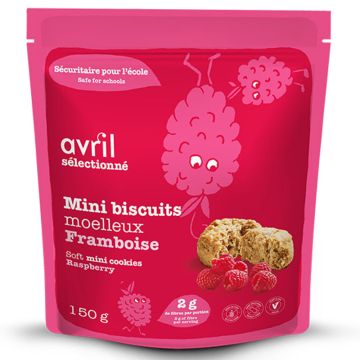 Minis biscuits moelleux framboise