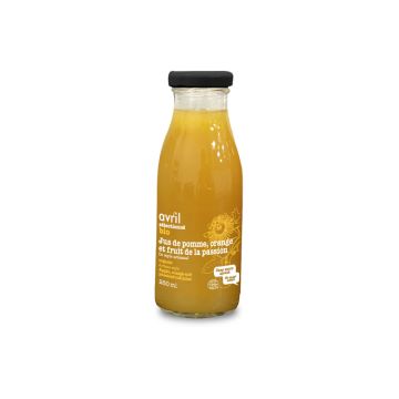 Pur Jus Pomme orange fruit de la passion biologique