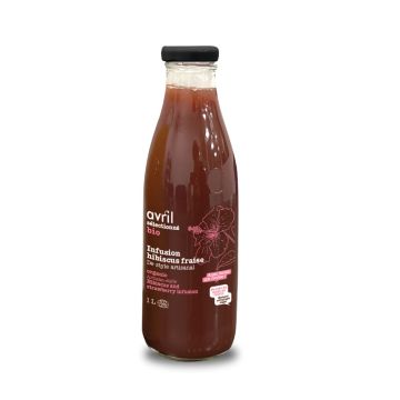 Jus Infusion Fraise hibiscus menthe biologique