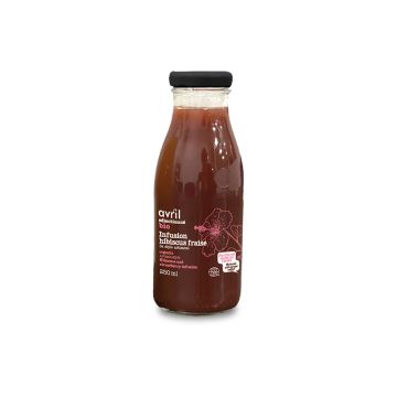 Jus Infusion Fraise hibiscus menthe biologique