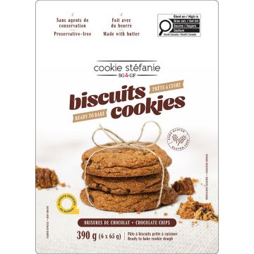 Pâte à biscuits prêts a cuire Brisure de chocolat
