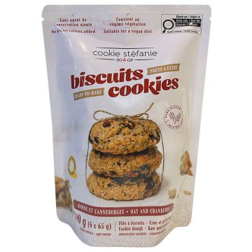Ready-to-bake Oatmeal and Cranberry Cookie Dough