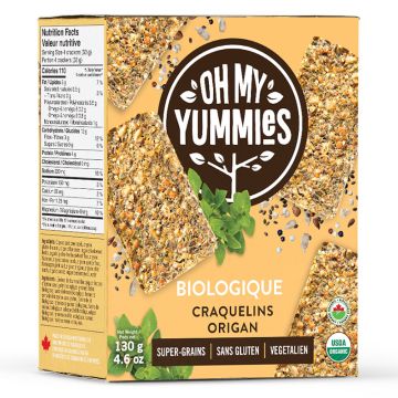 Organic Vegan Oregano Crackers