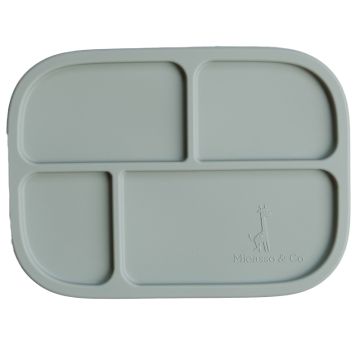 Silicone Bento Lunch Box - Soft Green