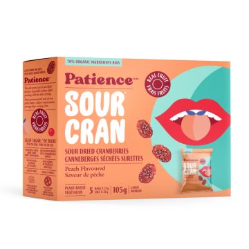 Bonbon Sour Cran aux canneberges saveur de Pêche surette