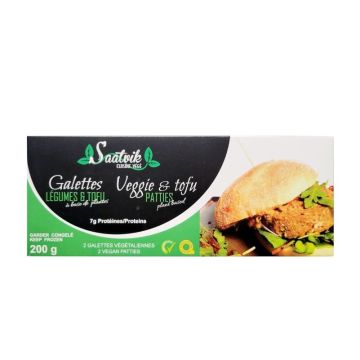 Galettes aux légumes et tofu