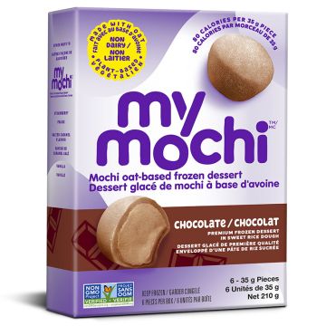 Dessert glacé de mochi à base d'avoine chocolat