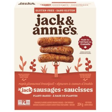 Vegan Maple Flavored Jackfruit Breakfast Sausages