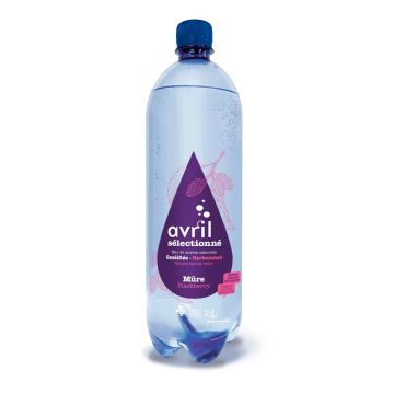 Eau de source gazéifiée arôme mûre biologique