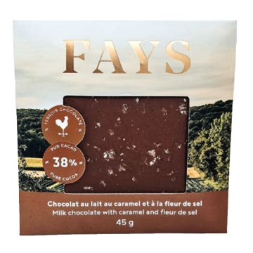 Chocolat au lait au caramel et à la fleur de sel