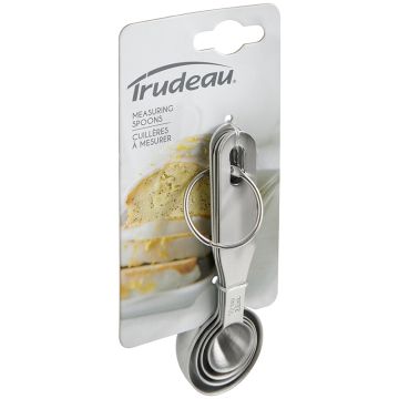 Ensemble 4 cuillères à mesurer acier inoxydable