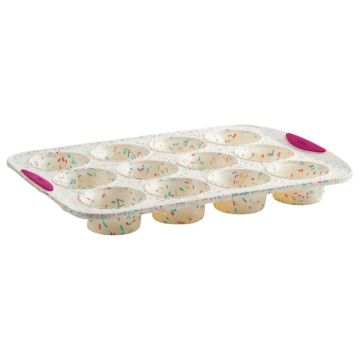 Structure Silicone 12-Count Muffin Pan Confetti