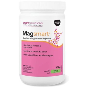 Lemon-Lime Flavour Magsmart Magnesium Bisglycinate Complex - Heart and Muscles 