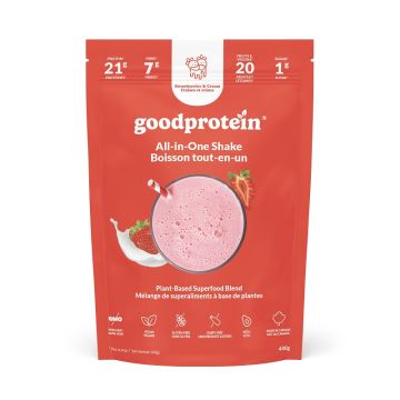 Protéines végétales enrichies saveur fraise et crème 10 portions