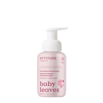Baby Leaves Nettoyant mousse cheveux et corps sans odeur