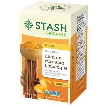 Tisane chai au curcuma biologique sans caféine