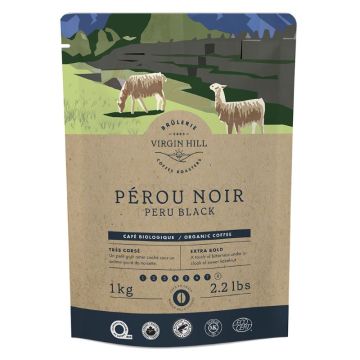 Organic coffee grains - Black Peru
