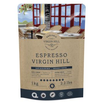 Organic coffee grains - Espresso Virgin Hill