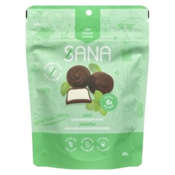 Keto Dark Chocolate Mint Bites