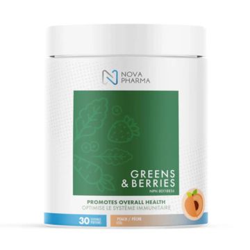 Peach Flavour Greens and Berries 30 Servings - Superfoods
