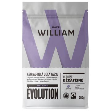 Café biologique mélange évolution mi-corsé décaféiné en grains