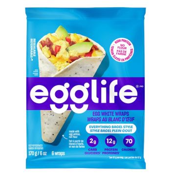 Wrap blanc d'oeuf style bagel plein goût