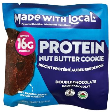 Biscuit protéiné au beurre de noix double chocolat biologique
