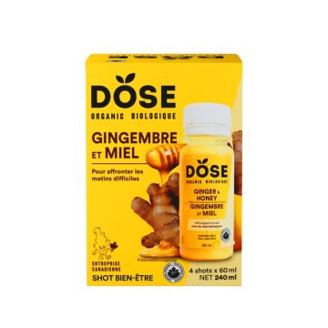 Shot gingembre miel biologique