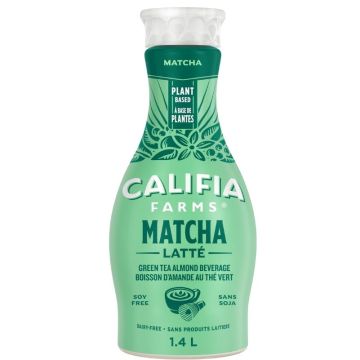 Boisson aux amandes thé vert matcha