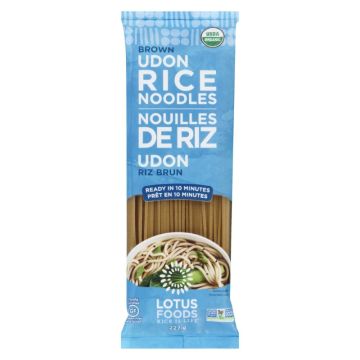 Nouille de riz udon riz brun biologique