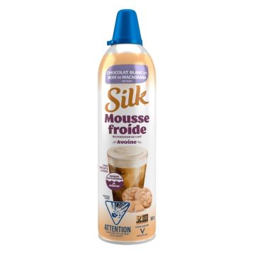 Mousse froide chocolat blanc macadamia pour café