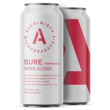 Bière sure framboise sans alcool