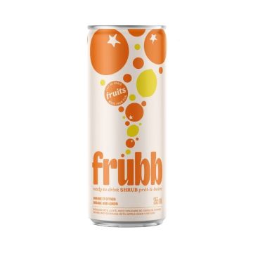 Boisson pétillante orange citron
