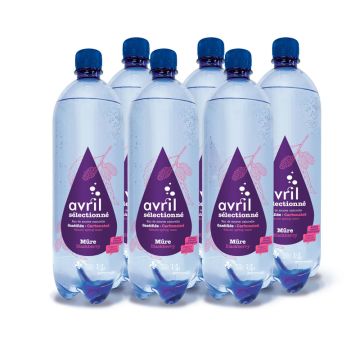 Eau de source gazéifiée arôme mûre biologique