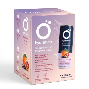 Eau vitaminée Orange sanguine cassis végétalien