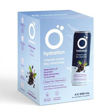 Eau vitaminée Baie de sureau lavande végétalien