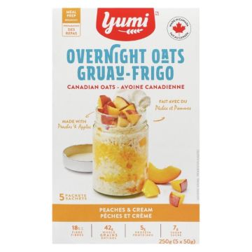 Gruau frigo pêche et crème biologique