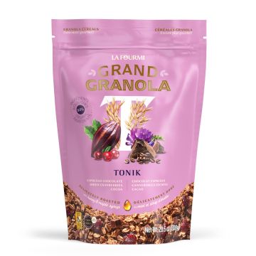 Grand granola Tonik - Chocolat espresso, canneberges séchées, cacao