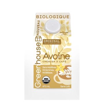 Crème d'avoine originale avec soupçon de vanille pour café biologique