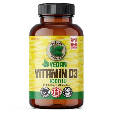 Vegan vitamine D3 1000 UI - Os