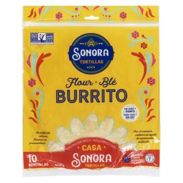 Tortillas casa blé burrito 