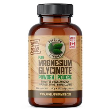 Magnésium glycinate 165 mg muscles 250 portions