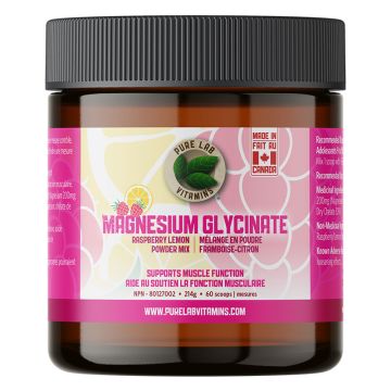 Magnésium glycinate muscles framboise citron 60 portions