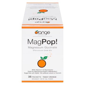 MagPop! Magnesium Glycinate Tangy Orange - Bones and Muscles