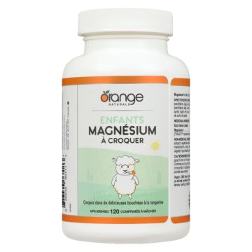 Kids Magnesium Chewable Tangerine - Bones and Muscles