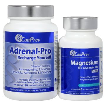 Adrenal Pro + Magnésium Bisglycinate -  Énergie et stress