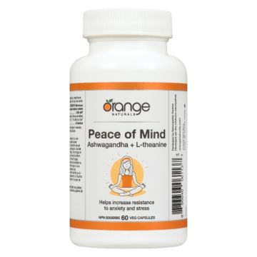 Peace of Mind Ashwagandha and L-theanine - Stress and anxiety