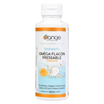 Oméga-3 avec vitamine D3 tangerine pour enfants - Santé cognitive