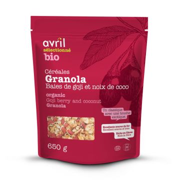 Granola baies de goji et noix de coco biologique